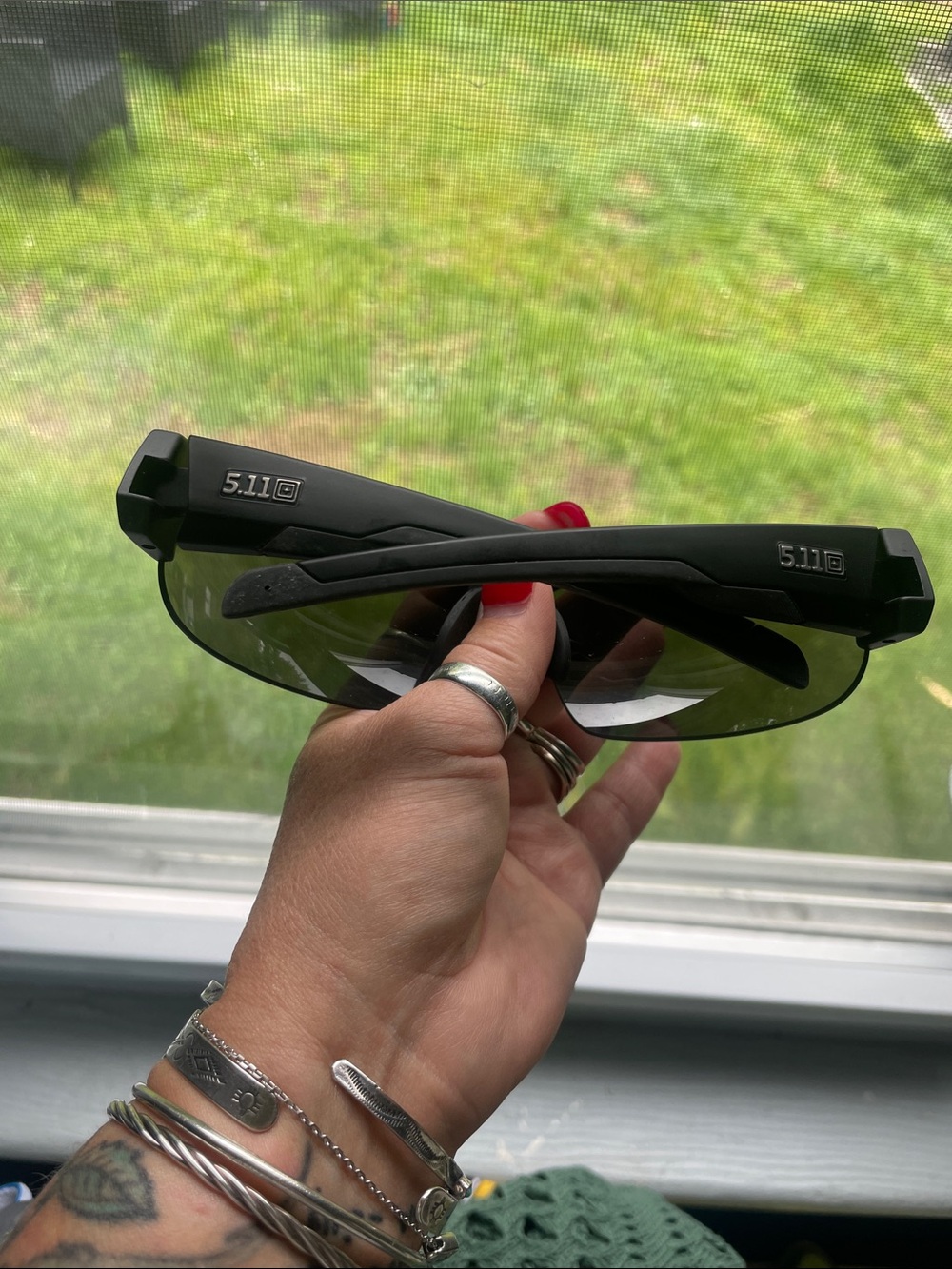 5.11 Tactical Black Frame Safety Glasses with Smoke Lenses